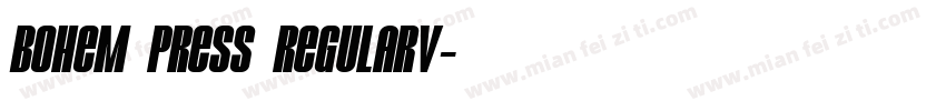Bohem Press RegularV字体转换